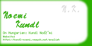 noemi kundl business card